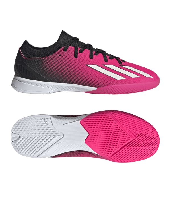 adidas X Speedportal.3 IN Halle Own Your Football Kids Pink Schwarz Weiss - lila