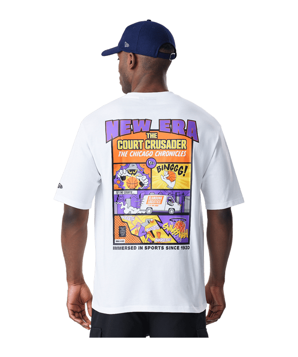 New Era Location Oversized T-Shirt Weiß - weiss