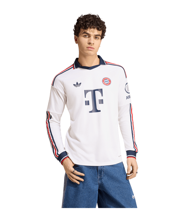 adidas FC Bayern München Maglia maniche lunghe Away 2026/2027 Bianco - bianco