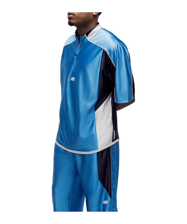 New Balance Warmup Shooting Sweatshirt Blau - blau