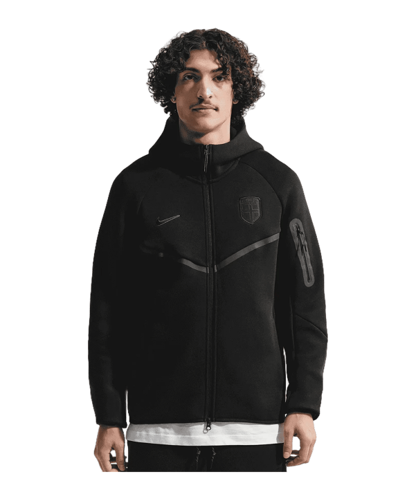 Nike NFF Norwegen Fleece Jacke Schwarz F010 - schwarz