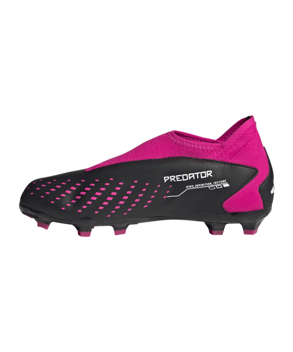 adidas Predator Accuracy.3 LL FG Own Your Football Kids Schwarz Weiss Pink - schwarz