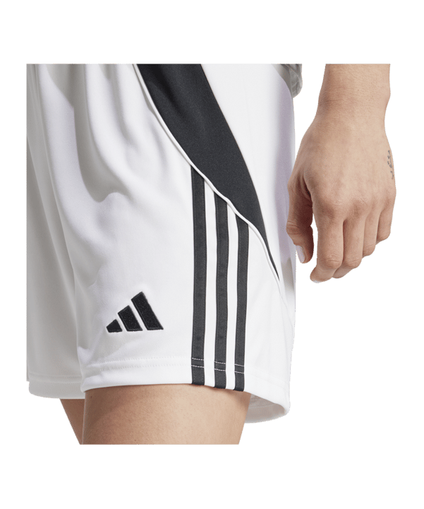 adidas Tiro 24 Short Damen Weiss Schwarz - weiss
