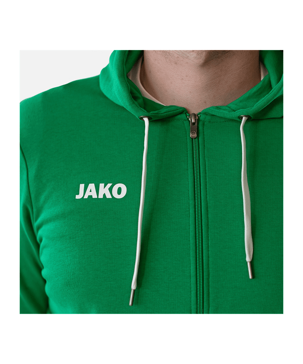 JAKO Base Jas met capuchon Groen K006 - groen