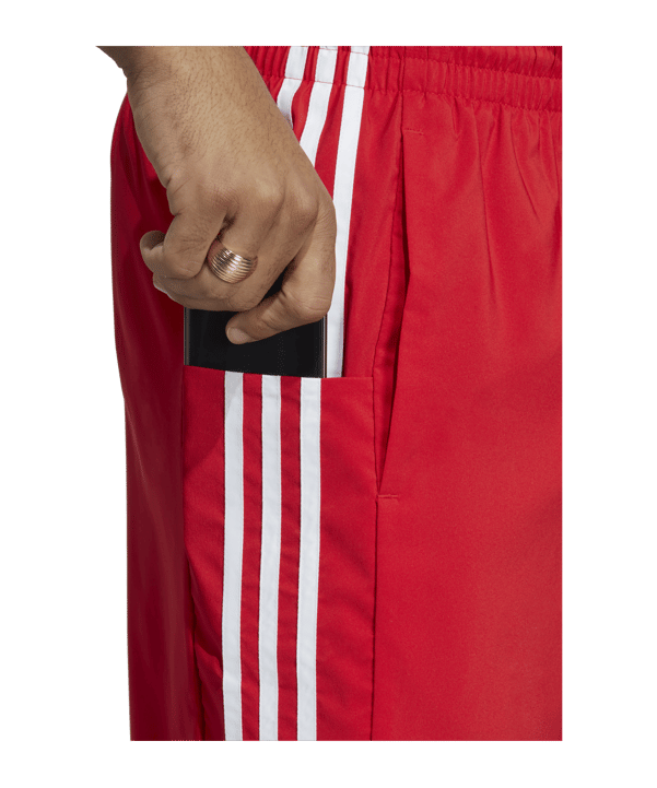 adidas 3S Chelsea Short Rot Weiss - rot