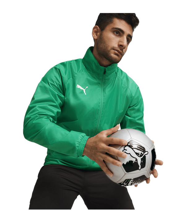 PUMA teamGOAL Allwetterjacke Grün Weiss F05 - gruen