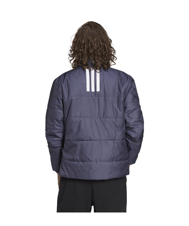 adidas BSC 3 Stripes Insulated Winterjacke Blau - blau