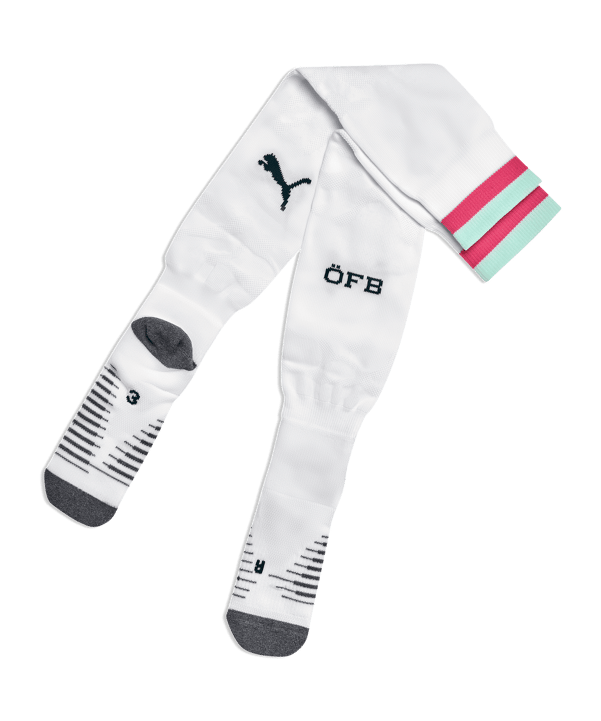 PUMA ÖFB Österreich Striped Strumpfstutzen Away WM 2026 Weiß F02 - weiss