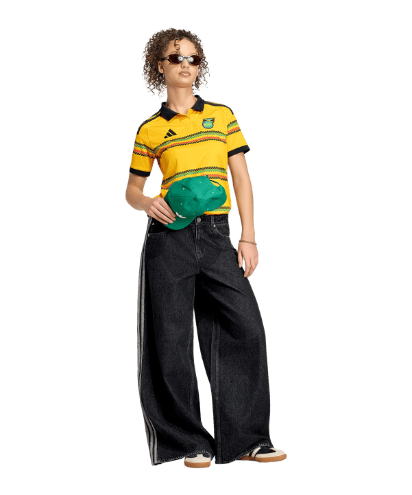 adidas Jamaica x Bob Marley Maglietta Home 2026 Donna Giallo - giallo