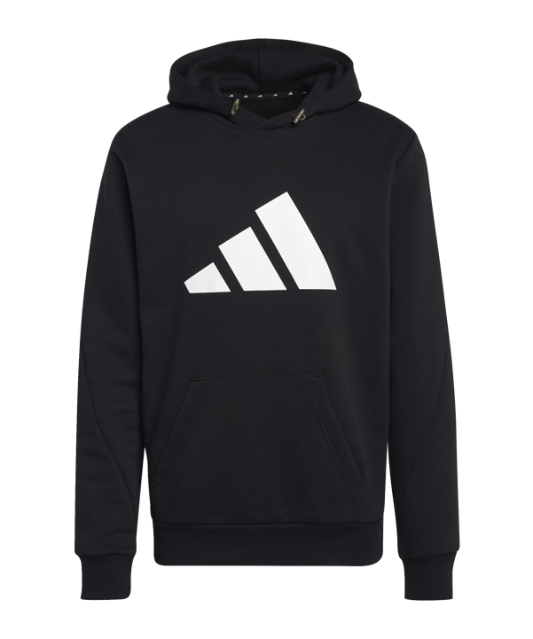 adidas Hoody Schwarz Weiss - schwarz