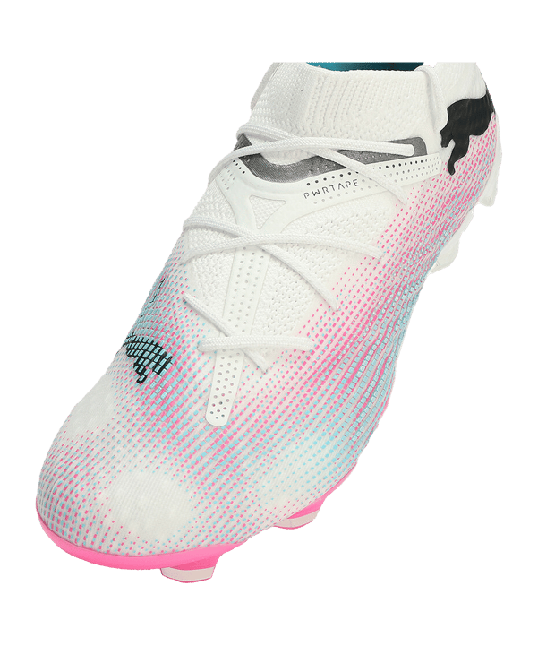 PUMA FUTURE 7 Ultimate Low FG/AG Phenomenal Weiss Schwarz Pink F01 - weiss