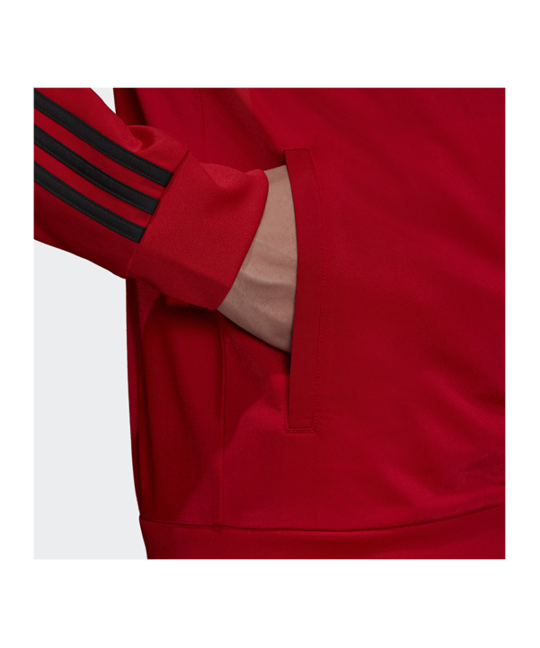 adidas Essentials Warm-Up 3-Stripes Track Jacket Rot - rot