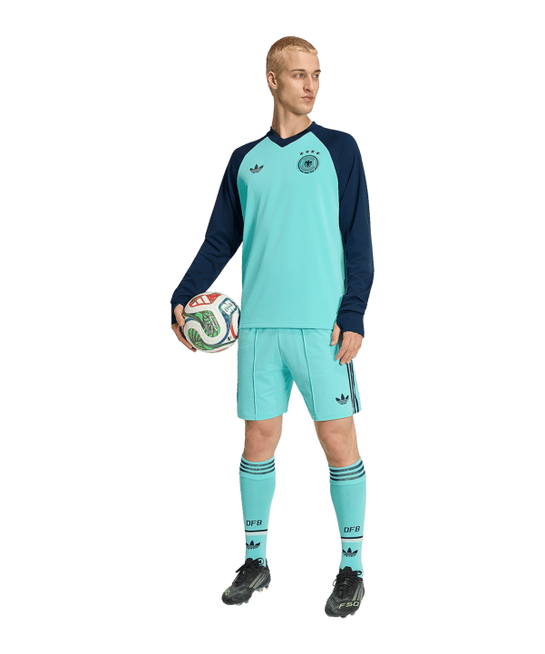 adidas DFB Deutschland Prematch Sweatshirt WM 2026 Türkis - tuerkis