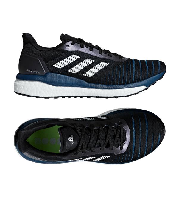 adidas Solar Drive Running Schwarz Blau - schwarz