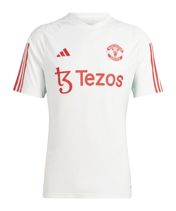 adidas Manchester United Trainingsshirt Weiss - weiss