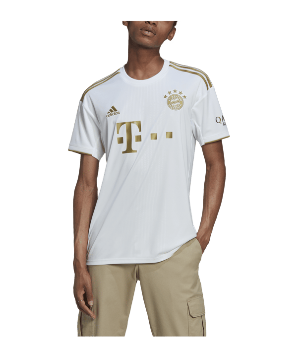adidas FC Bayern München Trikot Away 2022/2023 Weiss - weiss