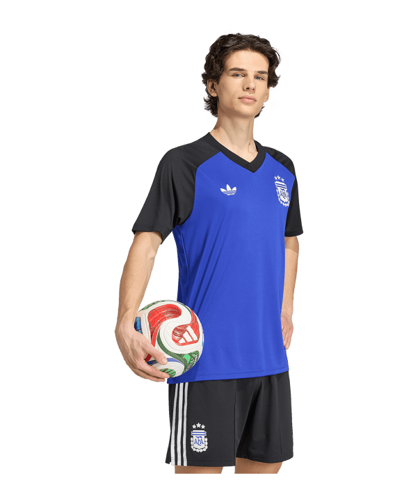 adidas AFA Argentinien Prematch Trikot Away WM 2026 Blau - blau