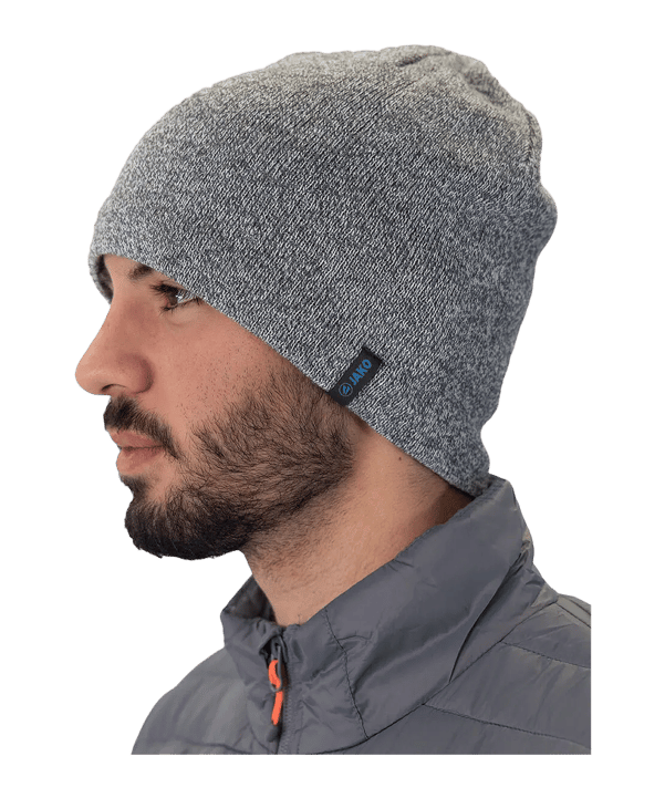 JAKO Knitted Capuchon Gris C021 - gris