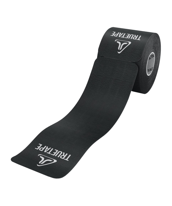 Truetape Basic Baumwoll Kinesiotape Precut Schwarz - schwarz