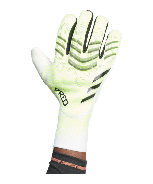 adidas Predator Pro Fingersave PC Torwarthandschuhe Radiant Blaze Grün - gruen