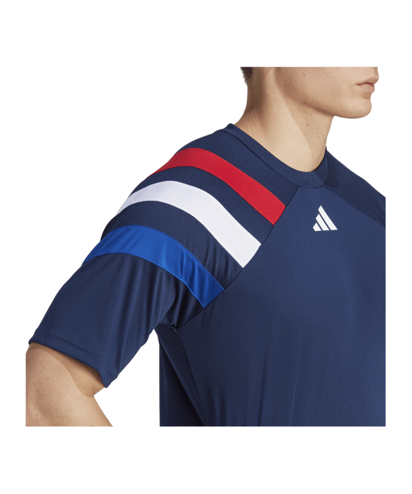 adidas Fortore 23 Trikot Blau Rot Weiss - blau