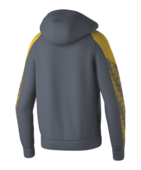 Erima Evo Star Kapuzenjacke Kids Grau Fslategreygelb - grau