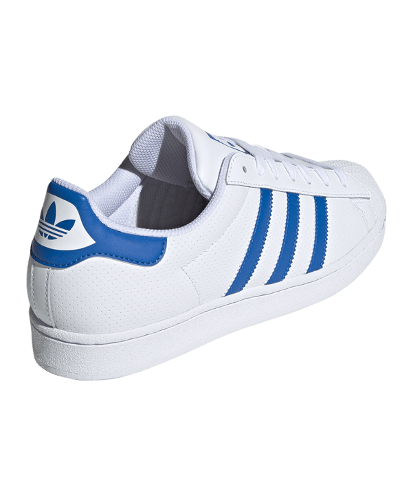 adidas Originals Superstars Weiss Blau - weiss