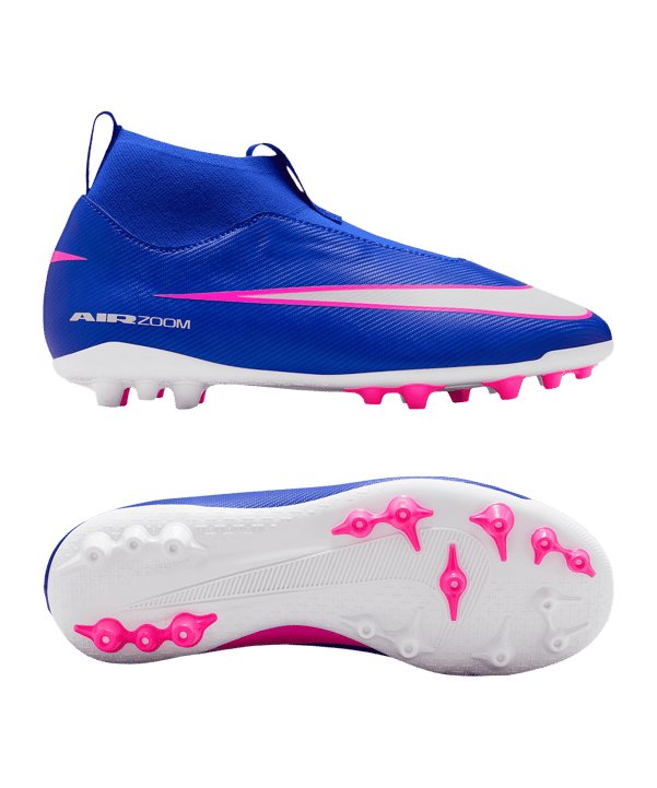 Nike Jr Air Zoom Mercurial Superlfy X Academy AG Attack Kids Blau F446 - blau