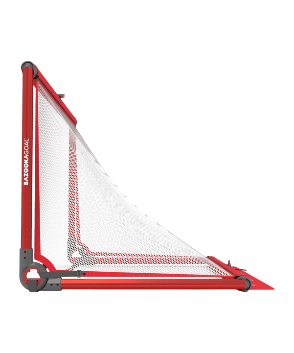 BAZOOKAGOAL ALUMINIUM Teleskoptor | 150x90cm | Mini doel Rood - rood