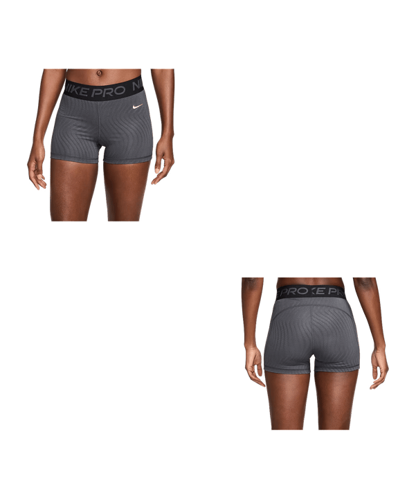 Nike Pro Mid-Rise3IN Printed Short Damen Grau F060
