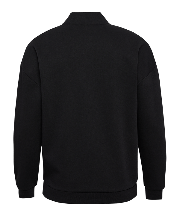 Hummel Loose HalfZip Bee Sweatshirt Schwarz F2001 - schwarz