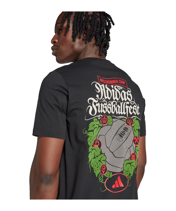 adidas Wiesn Graphic T-Shirt Schwarz - schwarz
