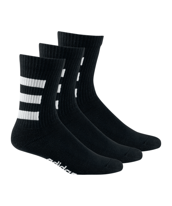 adidas HC Crew Socken 3er Pack Schwarz Weiss - schwarz