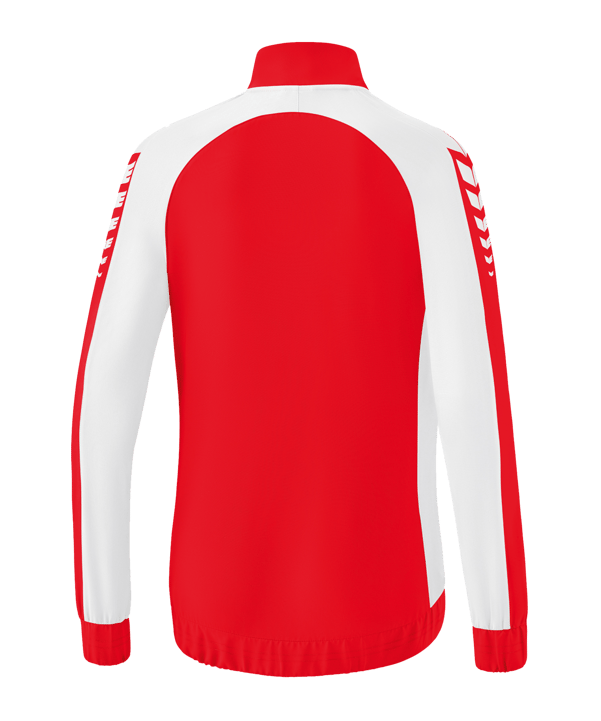 Erima Six Wings Präsentationsjacke Damen Rot Weiss - rot