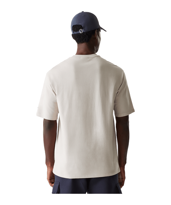 New Era MLB Los Angeles Dodgers Floral Graphic Oversized T-Shirt Beige - beige