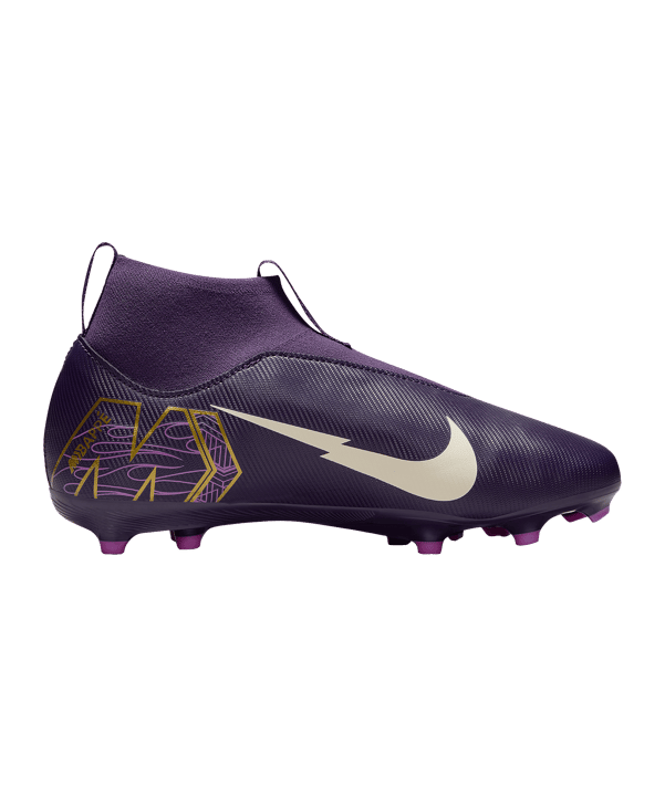 Nike Jr Air Zoom Mercurial Superfly X Academy FG/MG Kylian Mbappe Signature Kids Lila F500 - lila