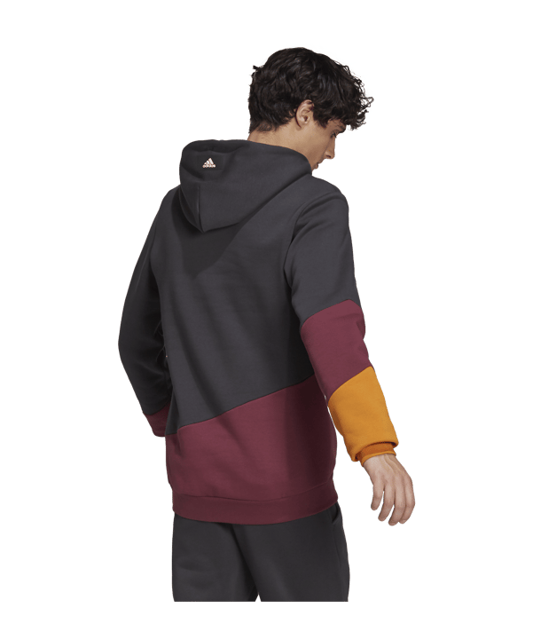 adidas Hoody Grau Lila Gelb - grau