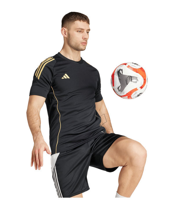 adidas Tiro 24 Trikot Schwarz Gold - schwarz
