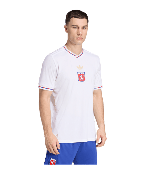 adidas Olympique Lyon 75 Trikot Weiß - weiss