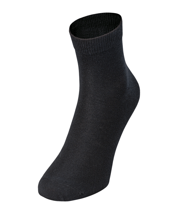 JAKO Freizeitsocken kurz 3er Pack Schwarz F08 - schwarz