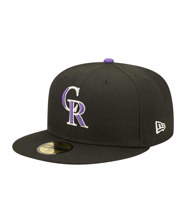 New Era Colorado Rockies 59Fifty Cap Schwarz - schwarz