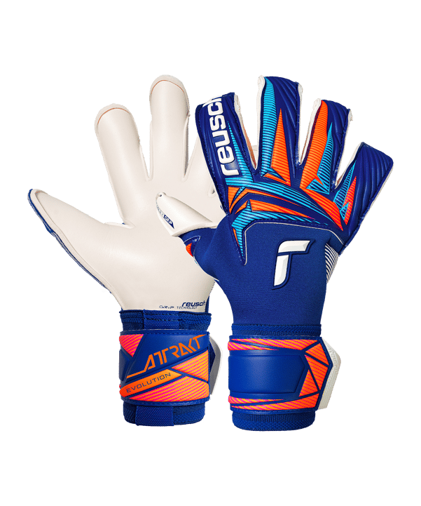 Reusch Attrakt Gold X Evolution Torwarthandschuhe Blau - blau