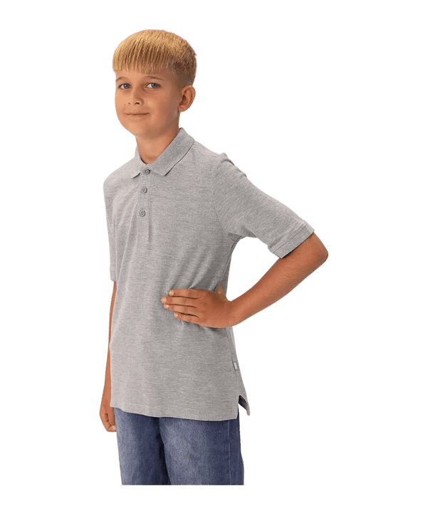 JAKO Organic Polo Shirt Kids Grau F520 - grau