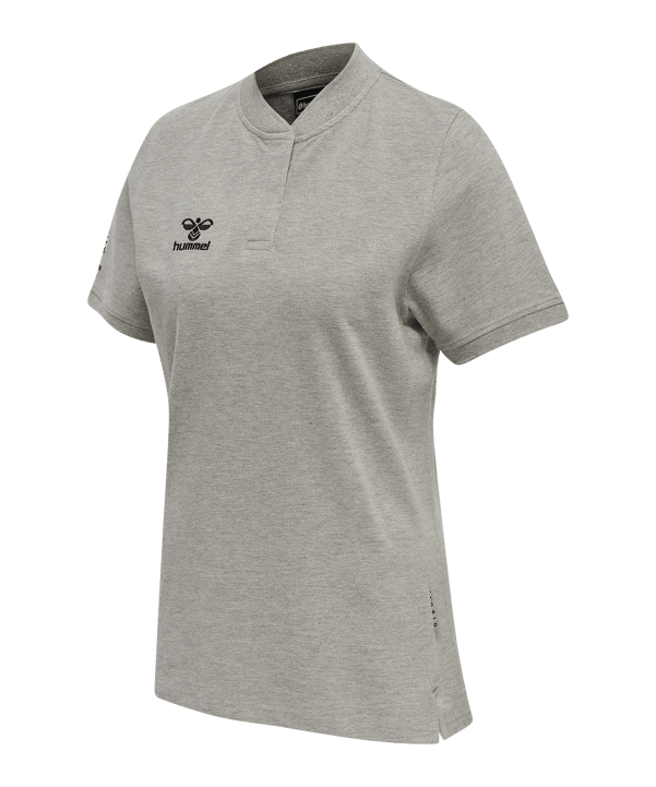 Hummel Move Grid Polo Damen Grau F2006 - grau