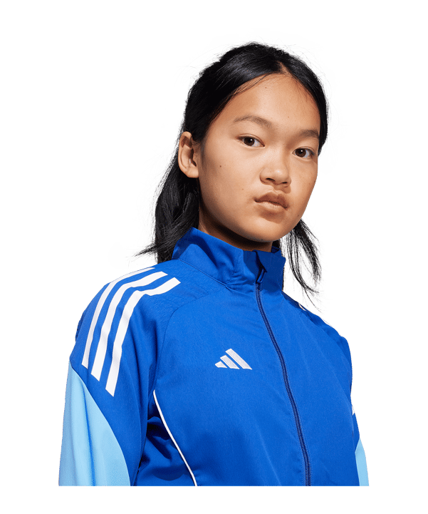 adidas Tiro 25 Competition Präsentationsjacke Kids Blau - blau