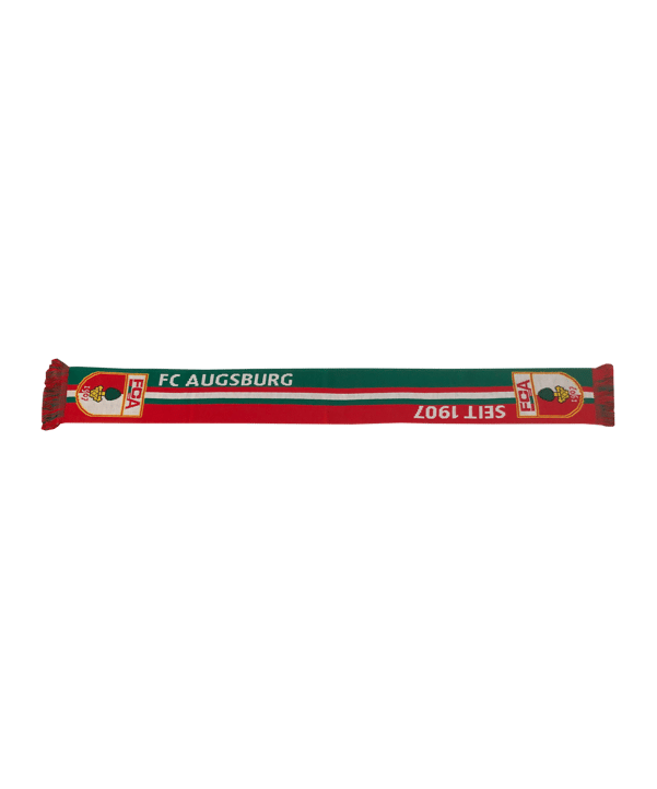 FC Augsburg Fanschal gestreift Grün Rot Weiss - gruen