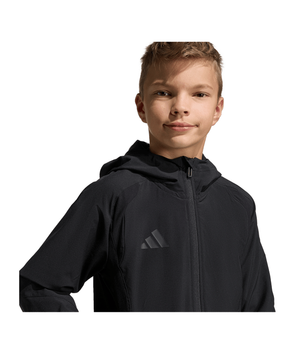 adidas Tiro Travel Windjacke Kids Schwarz - schwarz