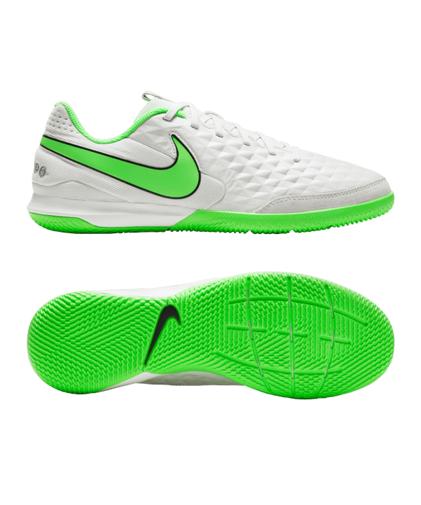 Nike Tiempo Legend VIII Spectrum Academy IC Weiss Grün F030 - grau