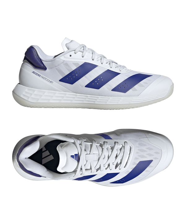 adidas Adizero Fastcourt Weiss Blau - weiss