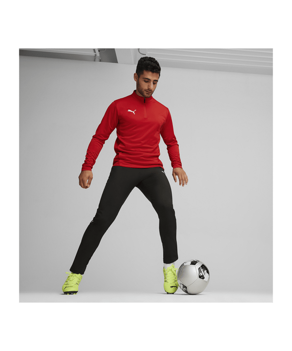 PUMA teamGOAL Training 1/4 Zip Sweatshirt Rot F01 - rot